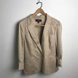 GUESS tan blazer, sz L